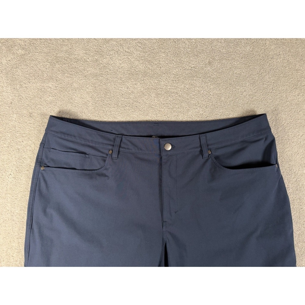 Lululemon Pants Mens 40x33 ABC Blue Classic Warpstreme Chino LM5ADFS golf - Picture 4 of 12